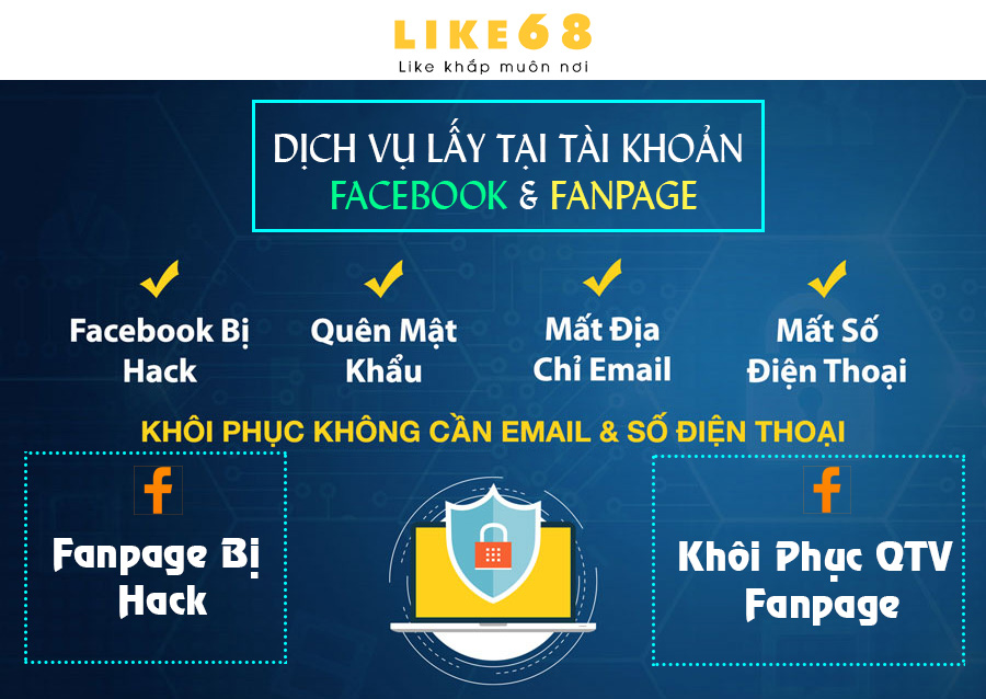 Dịch vụ mở khóa, khôi phục nick Facebook giá Rẻ - Uy Tín