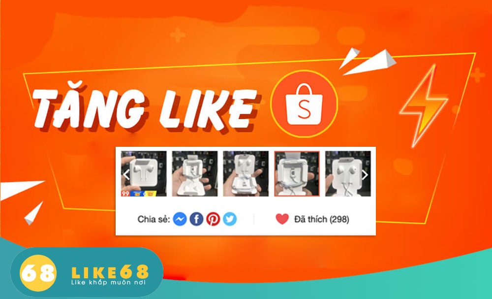 Tăng like sản phẩm Shopee 